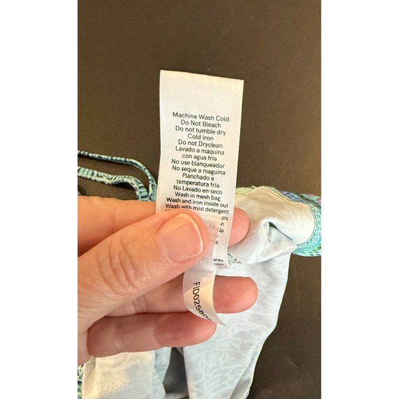 Venus XL Cami Top Blue Boho Embellished Beaded Strappy Back Medallion Print Art - Picture 10 of 11